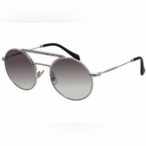 NWT Miu Miu MU52VS Silver Round Sunglasses 50mm